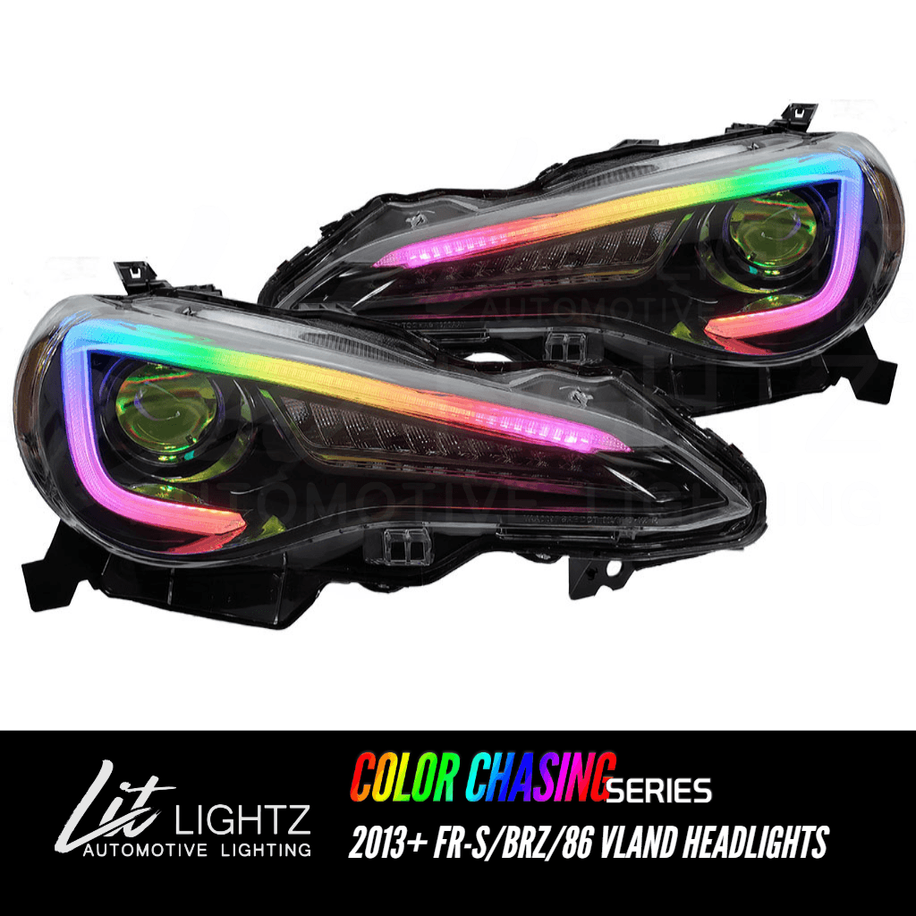 2013-2018 FR-S/86/BRZ Vland Headlights (Color Chasing) - LitLightz.com