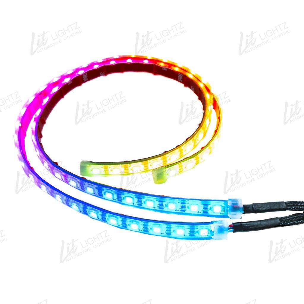 24 Inch Color Chasing LED Strips - LitLightz.com