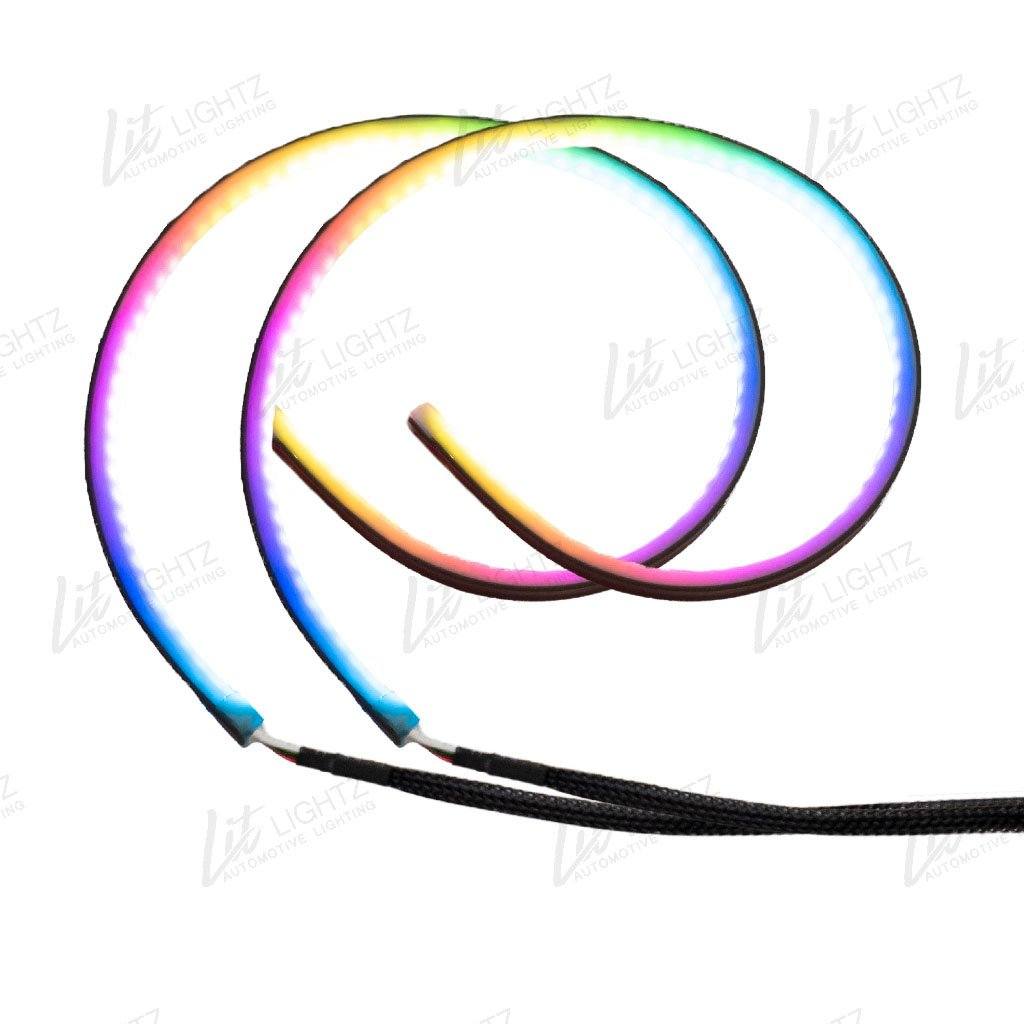 12 Inch Color Chasing RGBA Flexible LED Tubes - LitLightz.com